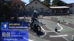 Pastikan Kelayakan dan Kemampuan Berkendara, Satpas SIM Polres Karangasem Berikan Uji Praktek kepada Pemohon SIM Baru 
