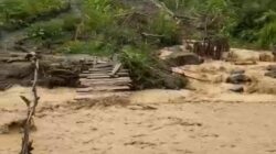 Jembatan Perkebunan Warga Buge Ara Kembali Hanyut Diterjang Arus Sungai