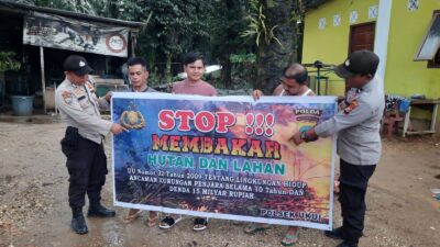 Polisi Gencarkan Patroli dan Himbauan Karhutla, Ajak Warga Jaga Lingkungan