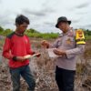 Masyarakat Kerumutan Diberi Edukasi Bahaya Membakar Lahan oleh Polsek Setempat