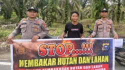 Polsek Teluk Meranti Gencarkan Sosialisasi Maklumat Kapolda Riau untuk Cegah Karhutla