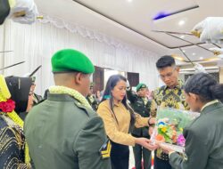 Sederhana Namun Meriah, Dandim 1806/TB Sambut Anggota Baru Persit di Pernikahan Anggota