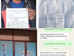 Tangkap Deb Kolektor Jamaludin beserta Ke Tiga Rekanya Dari Kantor Elang. Rampas Motor Dan Peras Debitur