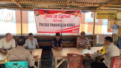 Polsek Pangkalan Kuras Ajak Warga Diskusi soal Kenakalan Remaja di Program Jumat Curhat
