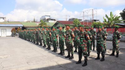 Puluhan Anggota Kodim 0106/Aceh Tengah, Kenaikan Pangkat Satu Tingkat
