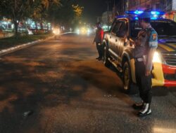 Polisi Gelar Patroli Malam di Pangkalan Kerinci, Kamtibmas Aman Terkendali