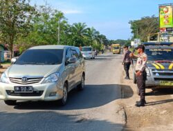 Polisi Atur Lalu Lintas di Jalintim Pangkalan Lesung, Antisipasi Kecelakaan