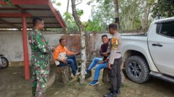Polsek Langgam Perkuat Sinergi TNI-Polri, Jaga Kamtibmas Tetap Kondusif