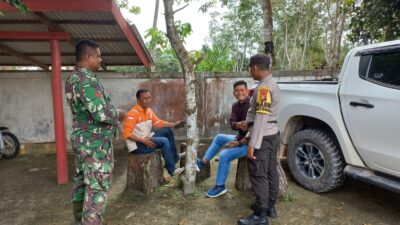 Polsek Langgam Perkuat Sinergi TNI-Polri, Jaga Kamtibmas Tetap Kondusif