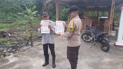 Warga Kuala Kampar Dihimbau Tidak Bakar Lahan, Polri Gencarkan Sosialisasi Karhutla