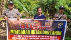 Warga Dihimbau Cegah Karhutla, Polsek Teluk Meranti Sosialisasikan Maklumat Kapolda Riau