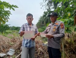 Warga Kerumutan Dihimbau Tidak Bakar Lahan, Polsek Lakukan Patroli Karhutla