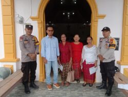 Situasi Kondusif dan Terkendali, Polsek Ukui Amankan Ibadah Paskah
