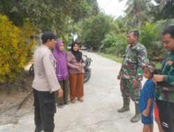 Polsek Langgam Gelar Sinergitas dengan TNI Koramil 09 Langgam