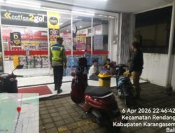 Cegah dan Antisipasi Gangguan Kamtibmas, Polsek Rendang Intesifkan Patroli Malam 