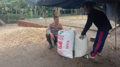 Giat Bhabinkamtibmas Desa Bagan Laguh Jaga Kamtibmas