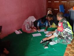 Babinsa Koramil 10/Celala Laksanakan Komsos di Desa Celala