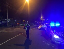 Cegah Aksi Balap Liar Sat Lantas Polres Karangasem Gelar Patroli pada Malam Hari