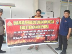 Polisi Sosialisasikan Larangan Bakar Lahan kepada Warga Desa Segati