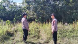 Polsek Pangkalan Kuras Gelar Patroli Karhutlah Cegah Kebakaran Lahan
