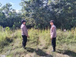 Polsek Pangkalan Kuras Gelar Patroli Karhutlah Cegah Kebakaran Lahan