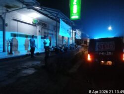 Blue Light Patrol Polsek Selat, Antisipasi Gangguan Kamtibmas di Wilayah Desa Duda
