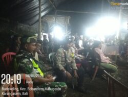 Sinergitas TNI-Polri dan Pecalang Amankan Rangkaian Upacara Ngenteg Linggih di Pura Dadia Bingin