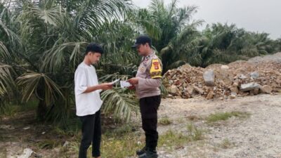 Patroli Gabungan TNI-Polri di Bunut Cegah Karhutla dan Sosialisasikan Larangan Membakar Lahan