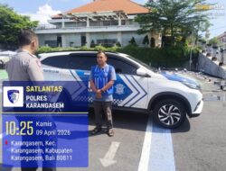 Pastikan Kelayakan Kemampuan Berkendara, Pemohon SIM Baru Jalani Uji Praktek di Polres Karangasem