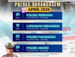 Masyarakat Karangasem Wajib Tahu, Melalui Mobil Samsat Keliling dan SIM Keliling Polres Karangasem Berikan Kemudahan kepada Masyarakat 