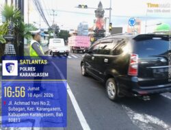 Pastikan Ketertiban dan Kelancaran Arus Lalulintas, Personil Lantas Laksanakan Gatur Pagi di Ktl 1 Subagan