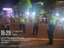 Pastikan Situasi Kondusif, Personil Polsek Bebandem Berikan Pengamanan Acara Karangasem Akhir Pekan  