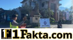 Satuan Lalulintas Polres Karangasem Berikan Pengamanan, Persembahyangan Ida Betara Turun Kabeh