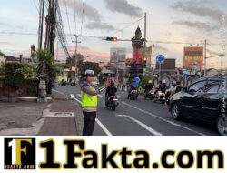 Pastikan Ketertiban dan Kelancaran Arus Lalulintas, Personil Lantas Lakukan Gatur Pagi di Ktl 1 Subagan