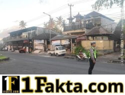 Pastikan Kelancaran Arus Lalulintas, Unit Turjawali Sat Lantas Lakukan Gatur Lalin di Pos 3 Patung Salak Jasri