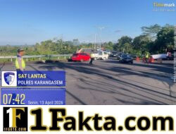 Ciptaksn Rasa Aman dan Nyaman kepada Masyarakat, Satuan Lalulintas Polres Karangasem Berikan Pengamanan Ida Betara Turun Kabeh