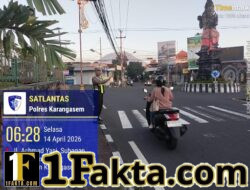 Pastikan Ketertiban dan Kelancaran Arus Lalulintas, Personil Lantas Laksanakan Gatur Pagi di Ktl 1 Subagan
