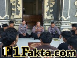 Perkuat Sinergi Sat Binmas Polres Jembrana Edukasi Pemuda Karang Taruna Sada Karya Eka Mukti Desa Penyaringan, Berikan Pesan Kamtibmas