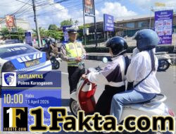 Cegah Laka Lantas dan Gangguan Kamtibmas, Satlantas Polres Karangasem Intensifkan Patroli Dialogis di Beat 1 