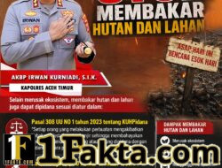 Waspada El Nino “Godzilla”, Kapolres Aceh Timur Imbau Warga Cegah Karhutla