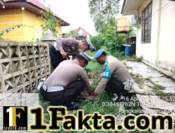 Dukung Program Kapolda Riau, Polsek Pangkalan Kerinci Lakukan Penanaman Pohon