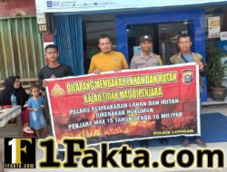 Polisi Sosialisasikan Larangan Membakar Lahan ke Warga Segati