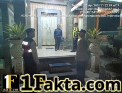 Jaga Kamtibmas Tetap Kondusif, Polsek Bebandem Intensifkan Patroli Barcode dan KRYD Malam Hari