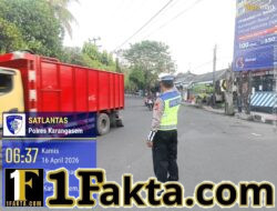 Pastikan Arus Lalulintas Lancar, Unit Turjawali Sat Lantas Lakukan Gatur Lalin di Pos 3 Patung Salak Jasri
