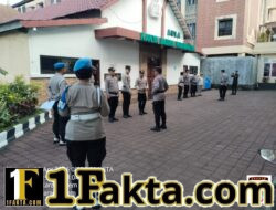 Personel Propam Polres Karangasem Lakukan Absensi dan Pengawasan Apel fungsi Personil Polres Karangasem