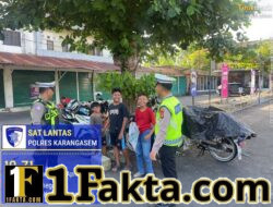 Cegah Laka Lantas dan Gangguan Kamtibmas, Satlantas Polres Karangasem Intensifkan Patroli Dialogis di Beat 1 