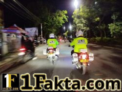 Berikan Rasa Aman kepada Masyarakat dan Kelancaran Arus Lalulintas pada Malam Hari, Satlantas Polres Jembrana Gelar Blue Light Patrol