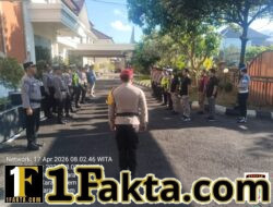 Laksanakan Tugas Piket Mako, Sat Lantas Polres Karangasem Laksanakan Apel Serah Terima Tugas Jaga