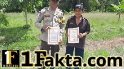 Polisi Sosialisasikan Larangan Bakar Lahan di Kuala Kampar