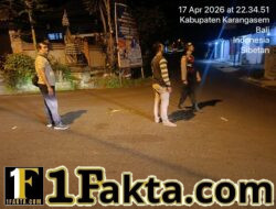 Jaga Kamtibmas Tetap Kondusif, Polsek Bebandem Gelar Blue Light Patrol di Wilayah Sibetan